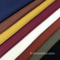 100% polyester 190gsm Stripe Knit 8 * 2 Tissu côtelé